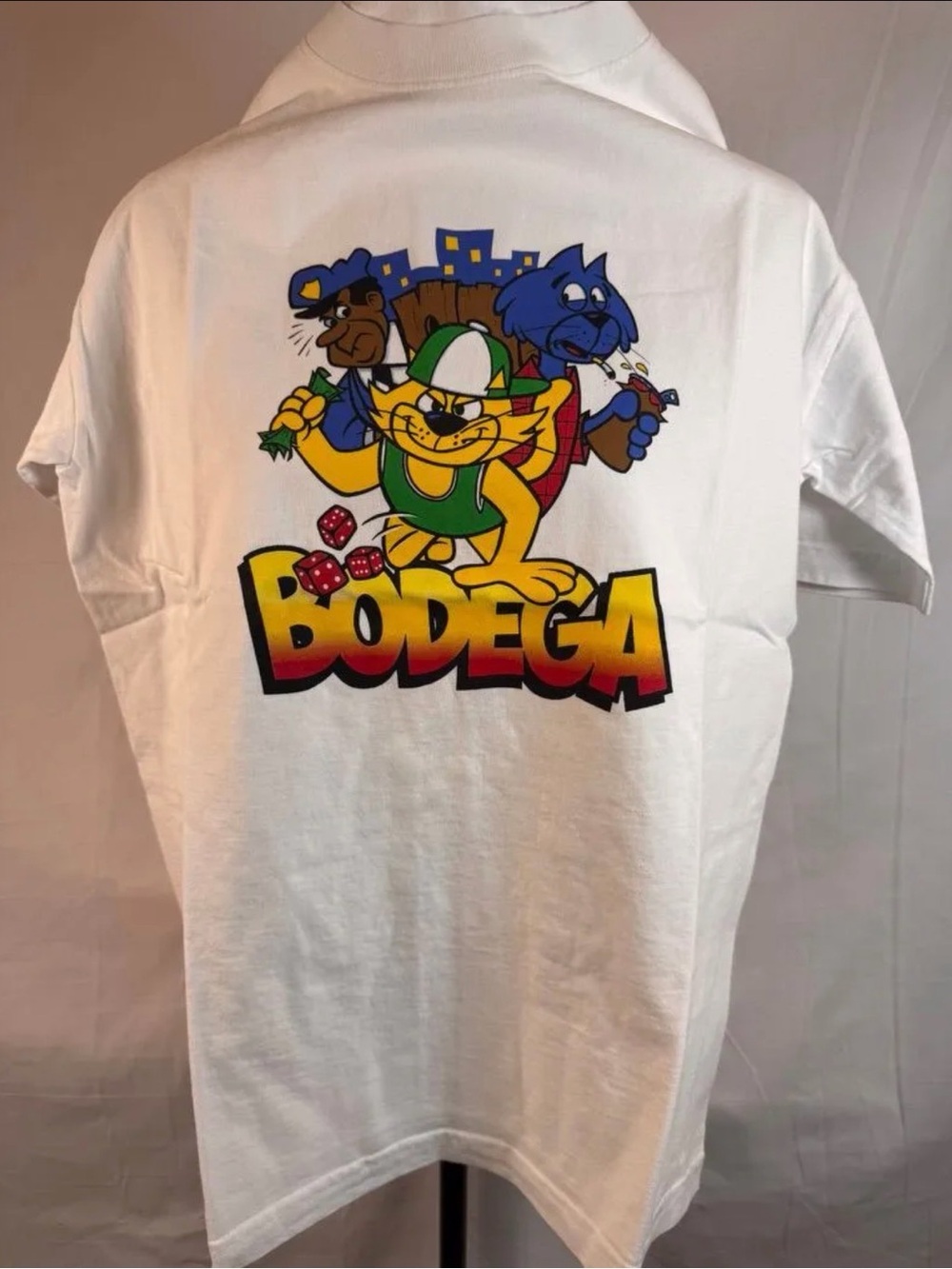 Bodega Cats Outside Tee White SZ: M